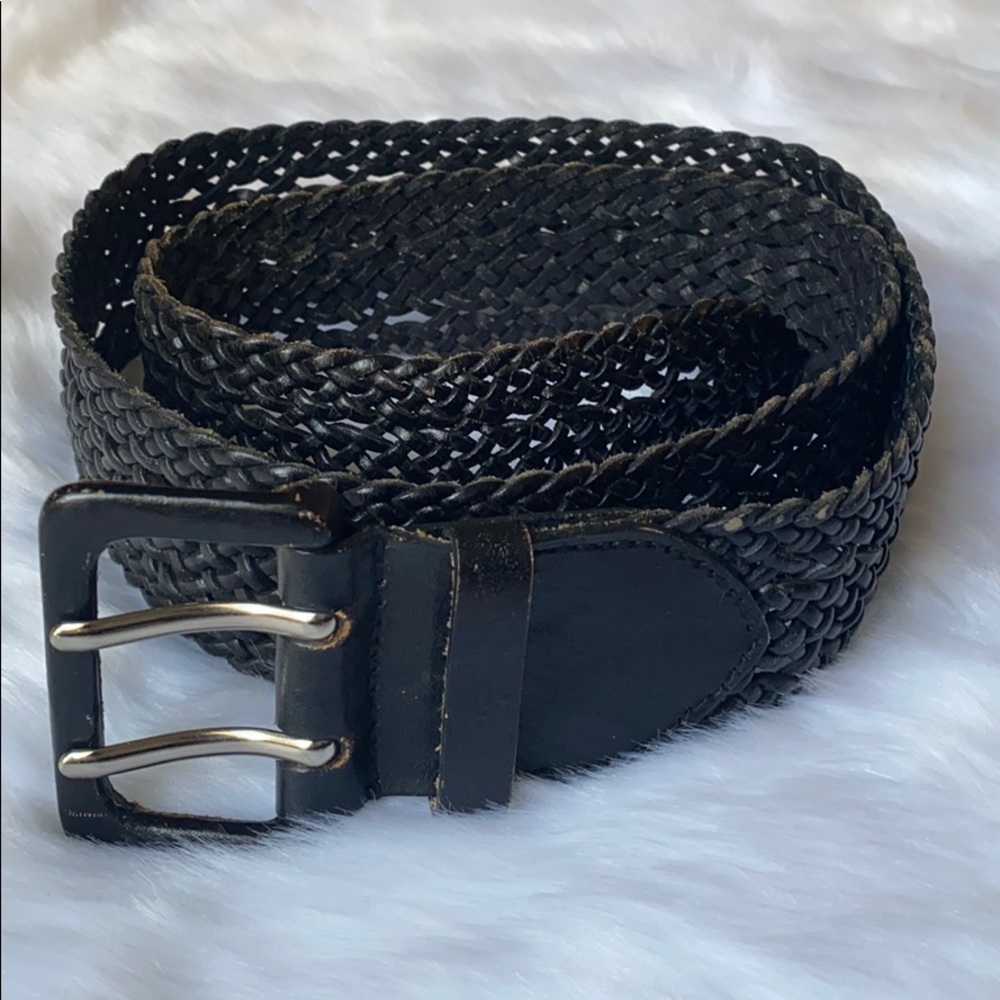 Liz Claiborne Woven Genuine Leather Belt